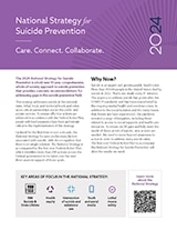 Thumbnail image of the 2024 National Strategy for Suicide Prevention factsheet